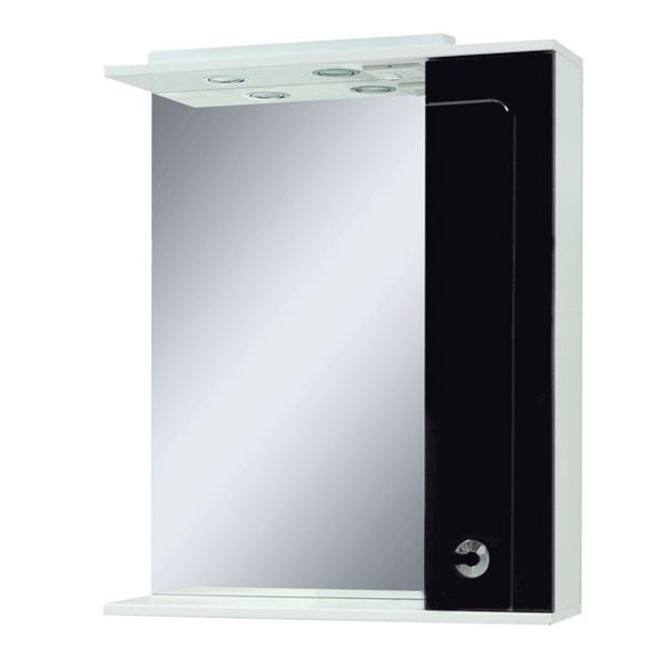 Дзеркало Сансервіс Eliza-70 з шафкою (чорне) 