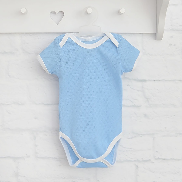 Боді дитяче для хлопчика Blanka Ромбік р.92 блакитний 110283 