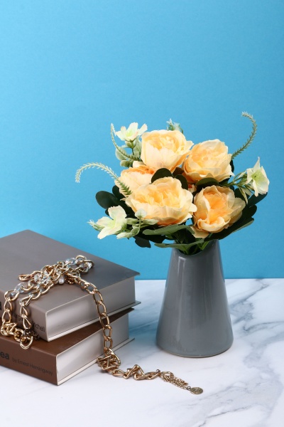 Ваза керамическая Eterna серый кварц 4,5х4,5х13 см 105-13 