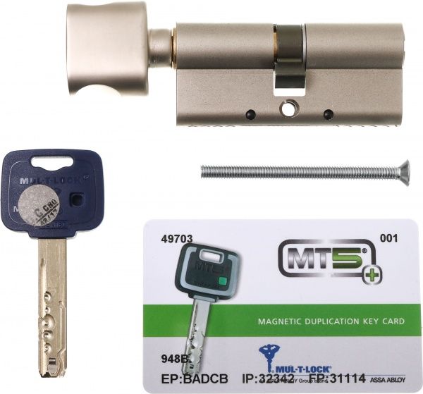 Циліндр Mul-T-Lock MT5 35x35 ключ-вороток 70 мм латунь