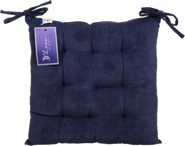 Подушка на стул Велюр деним Luna