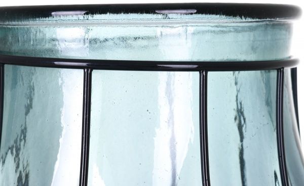 Ваза стеклянная серая FUSION 38 см San Miguel