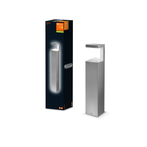 Стовп Ledvance Pyramid 50 см серії Endura Style 8 Вт IP44 нержавіюча сталь 