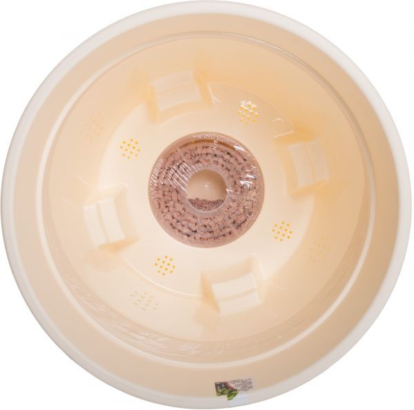 Горщик пластиковий Santino Latina круглий 11,5л кремовий 