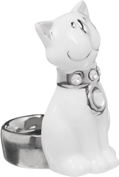 Статуэтка-подсвечник Кот с медальоном HY21132B