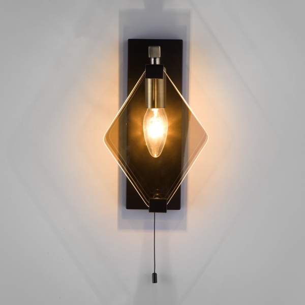 Бра Strotskis Aragon 1x60 Вт E14 бронза/черный 60116/1 (чорний) 