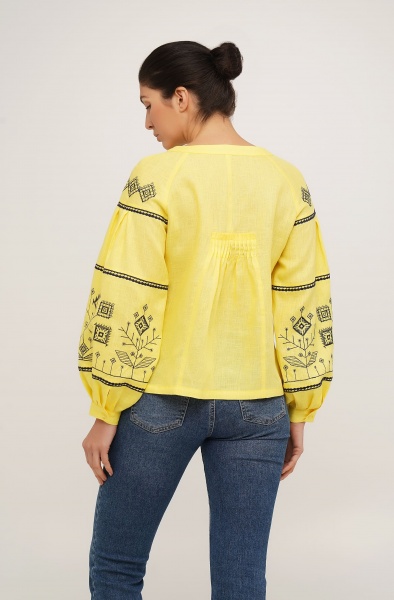 Вишиванка Галерея льону Інес р. 46 жовтий 9172/46/1446