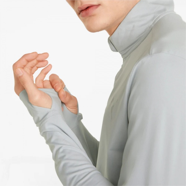 Футболка Puma RUN FAV 1 4 ZIP 52021119 р.XL сірий