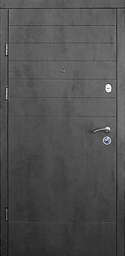 Двері вхідні Булат Максимум 158 бетон темний 2050x950мм ліві