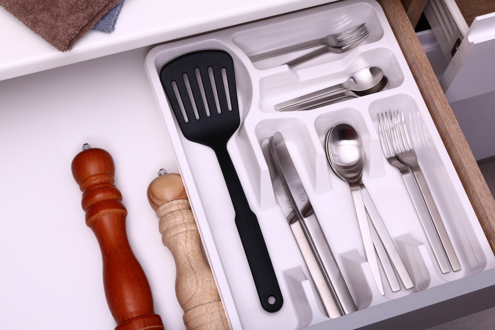 Лоток для столовых приборов TURAN PLASTIK TRN-111 295x375x50 мм белый