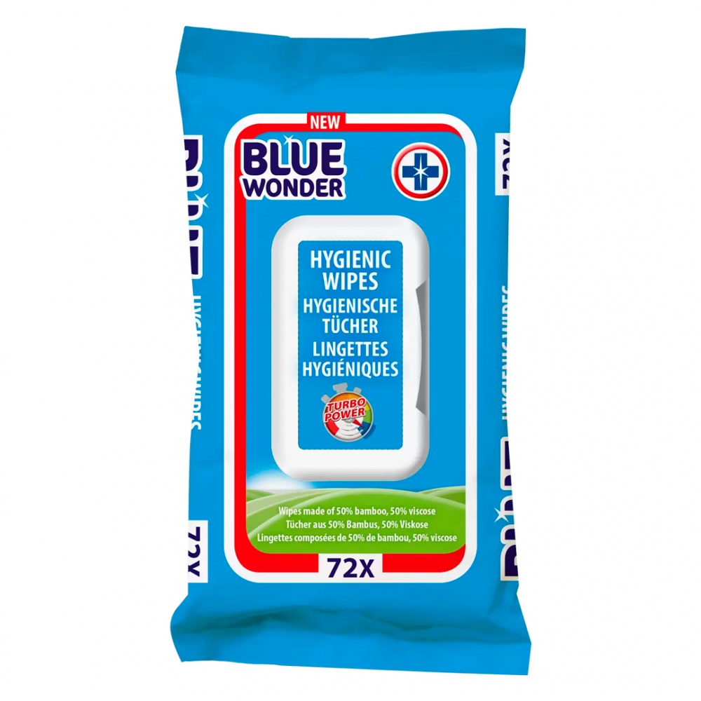 Вологі серветки Blue Wonder для прибирання 72 шт. 72 шт./уп.
