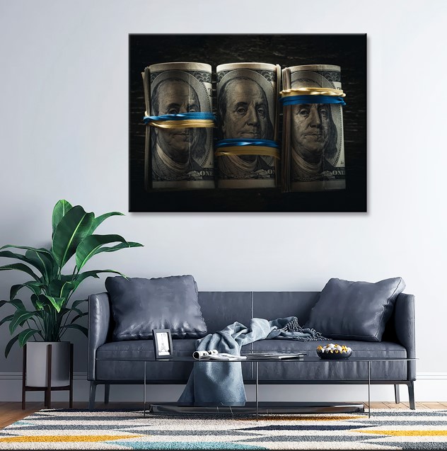 Картина на полотні Долари 75x100 см Brushme FNK0122001