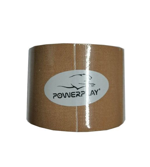 Кінезіологічний тейп PowerPlay 4315 5 см х 5 м бежевий