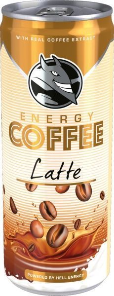 Энергетический напиток HELL Холодный кофе с молоком Energy Coffee Latte 0,25 л 