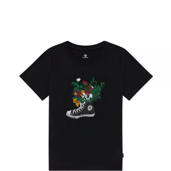 Футболка Converse Flowers are Blooming Tee 10021074-A01 р.XS чорний