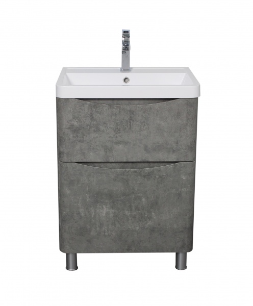 Тумба напольная Aqua Rodos Vista серый мрамор с умывальником Ваr 60 см