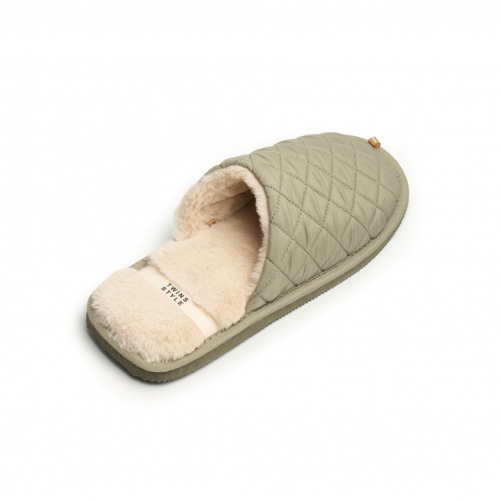 Тапки домашние Twins HS-LUX стеганные 15882 р.42/43 темно-зеленый