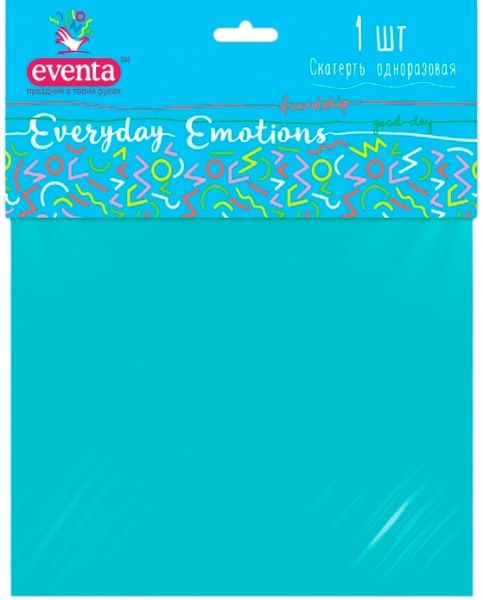 Скатертина Eventa поліетиленова одноразова 138x183 см в асортименті 1 шт.