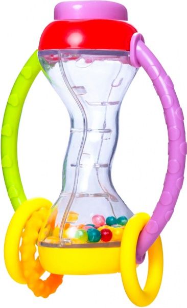 Брязкальце-прорізувач Bebelino Гантелька з ручками