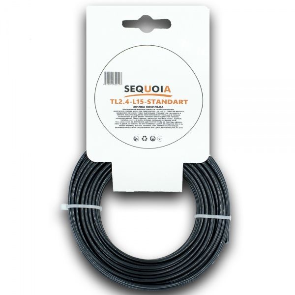 Леска для мотокосы SEQUOIA TL2.4-L15-STANDART 15 м