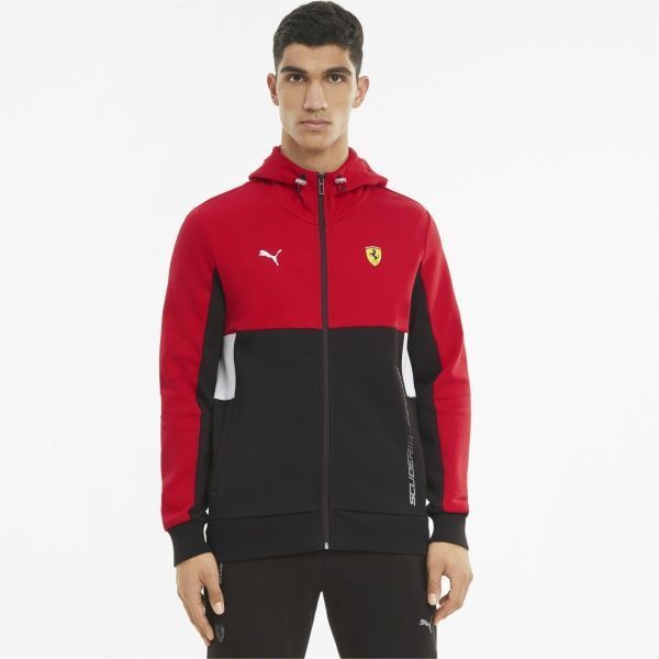 Джемпер Puma Ferrari Race Hooded Swt Jkt 59983802 р. S красный