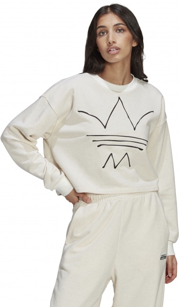 Світшот Adidas SWEATSHIRT GN4333 р. 42 сірий меланж