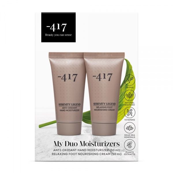 Набір подарунковий для жінок Minus 417 My Duo Moisturizers крем-антиоксидант для рук + крем-антистрес для стоп