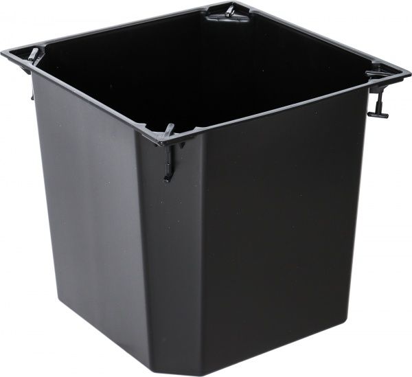 Горщик пластиковий Plastkon ELISE глянцевий квадратний 52,2л коричневий 