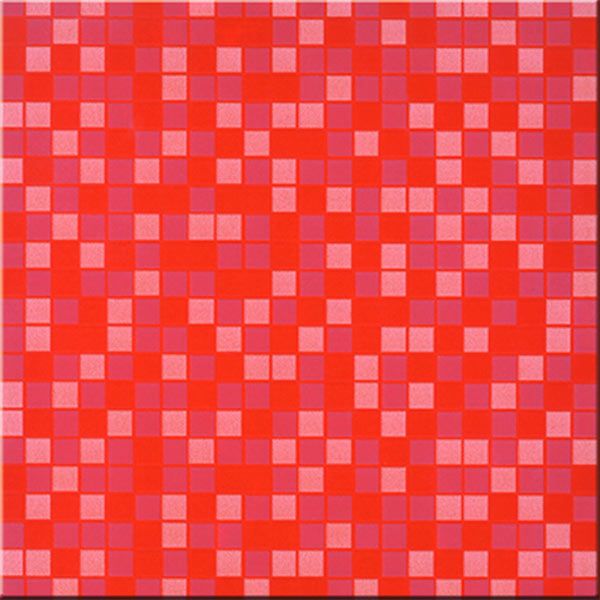 Плитка Карпатская керамика Квадро красная 300x300 мм