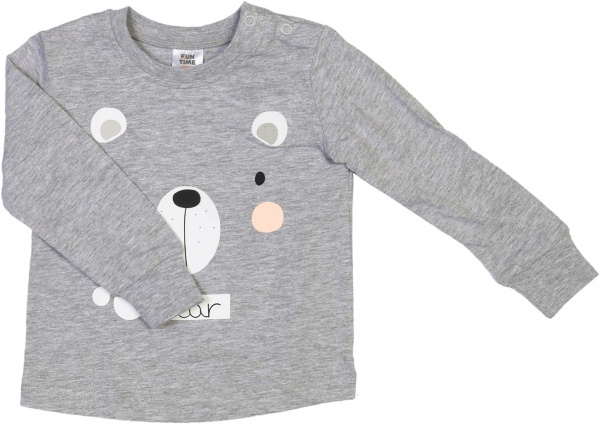 Піжама для хлопчиків Funtime із довгим рукавом р.74 меланж 