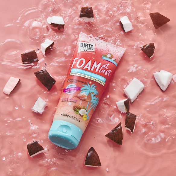 Скраб для тіла цукровий Dirty Works Foam At Last Coconut 250 г