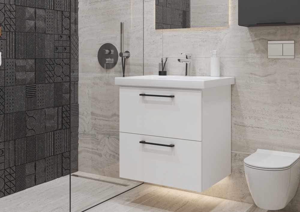 Тумба консольна Грейд Niks німфея альба під умивальник Como 60