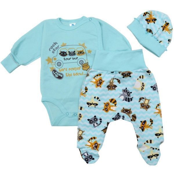 Комплект дитячого одягу Minikin бірюзовий р.62 181900162 