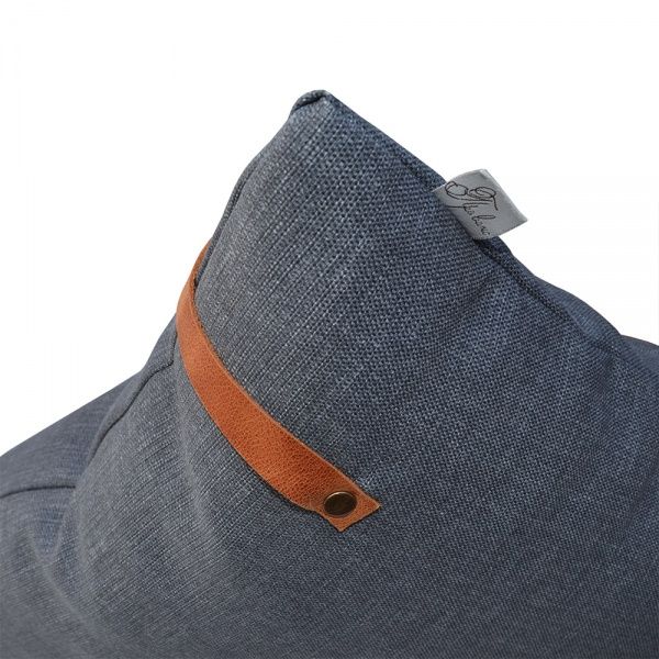 Подушка декоративная Stone с кожаным декором 45x45 см Прованс 