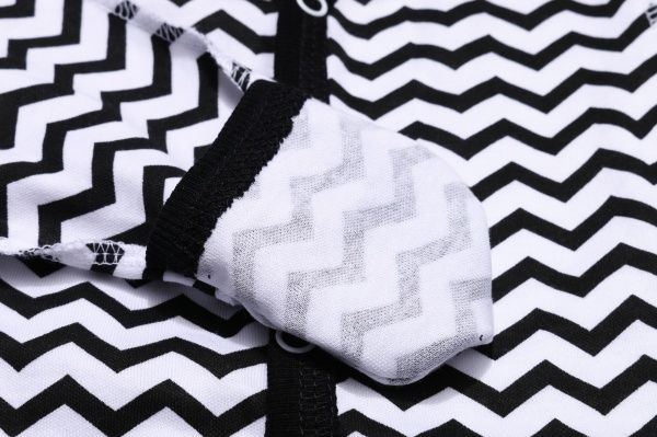 Боди Bambinelli Зигзаг р.56 черный с белым 