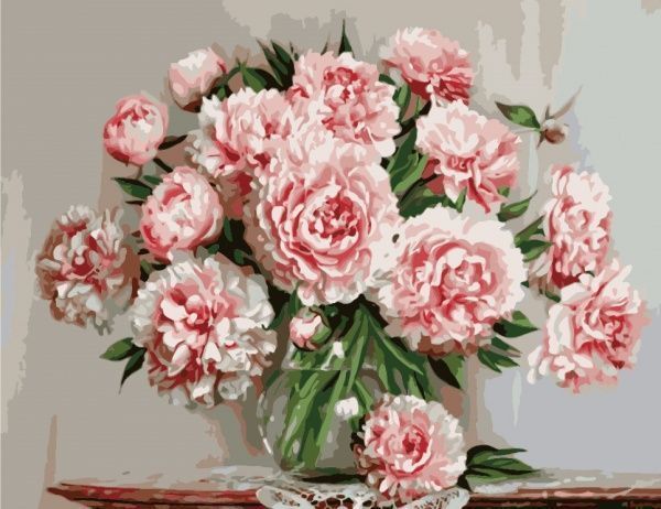 Картина за номерами Ніжні півонії Ідейка 