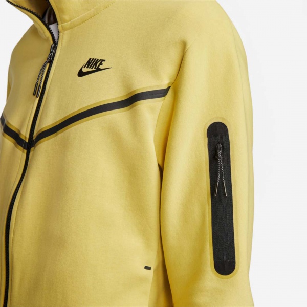 Джемпер Nike M NSW TCH FLC HOODIE FZ WR CU4489-700 р. XL жовтий