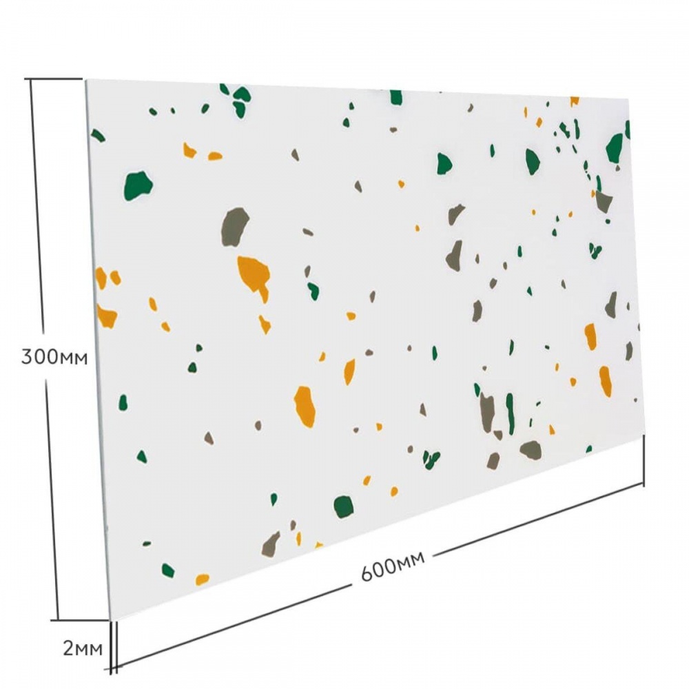 3D-панель с ПВХ самоклеящаяся Sticker Wall желто-зеленый 600х300х2 мм (SW-00001676)