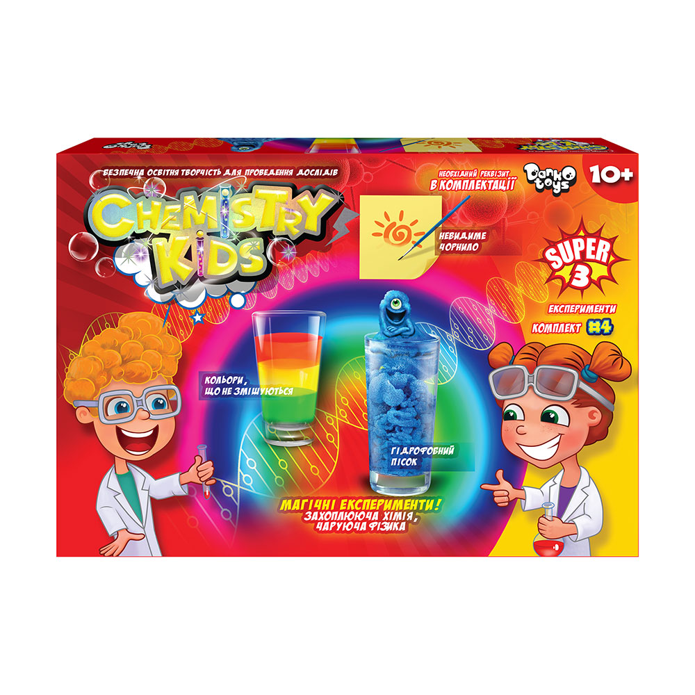 Набір для дослідів Danko Toys Chemistry Kids №4 CHK-02-04U