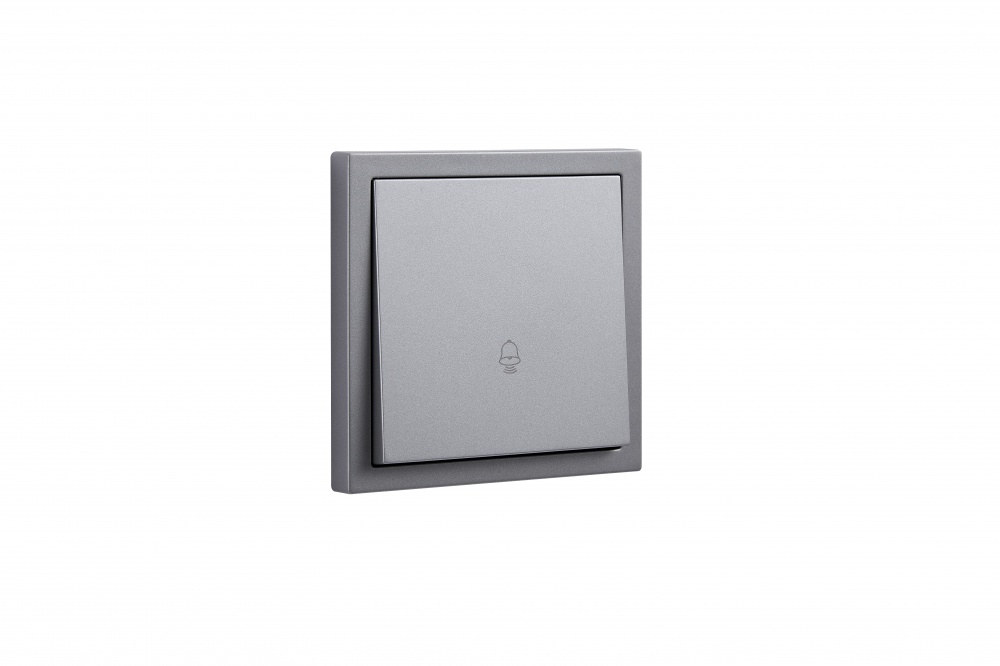 Кнопка дзвінка одноклавішний HausMark Juna сірий 7041-3588-103QC