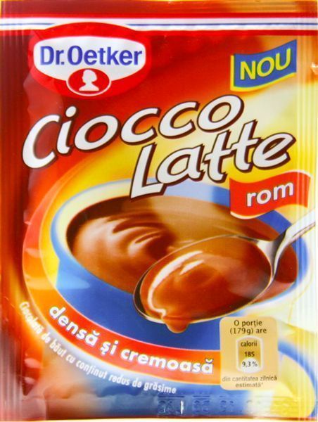 Гарячий шоколад Dr. Oetker Ciocco Latte зі смаком рому 25 г 5941132015775 