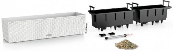 Ящик балконный Lechuza Balconera Cottage 80 прямоугольный 28,9л темно-серый 