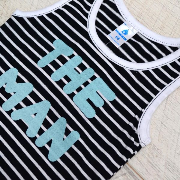 Боди детское Minikin THE MAN р.86 черный 202502 