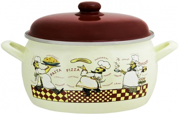 Кастрюля эмалированная 