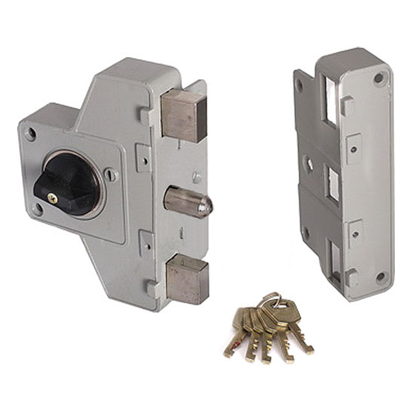 Замок накладной цилиндрический ЗНОП 608 ЗП198 5 ключей