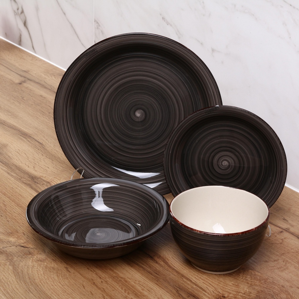 Тарілка обідня Fiora Retro Grey 19 см