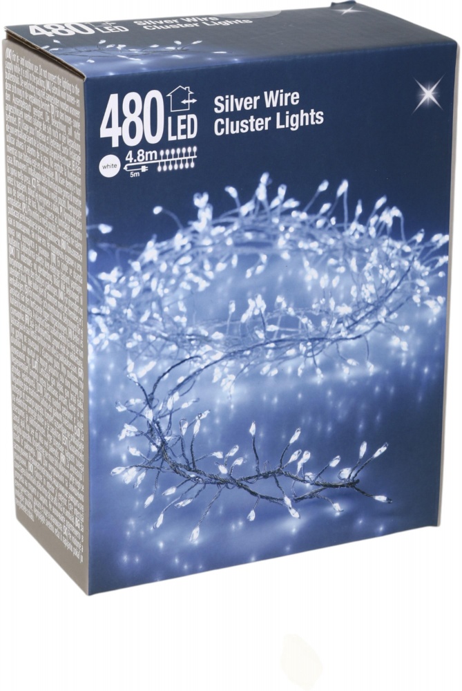 Электрогирлянда линейная Koopman встроенный светодиод (LED) 480 ламп 4,8 м (AX8717240)