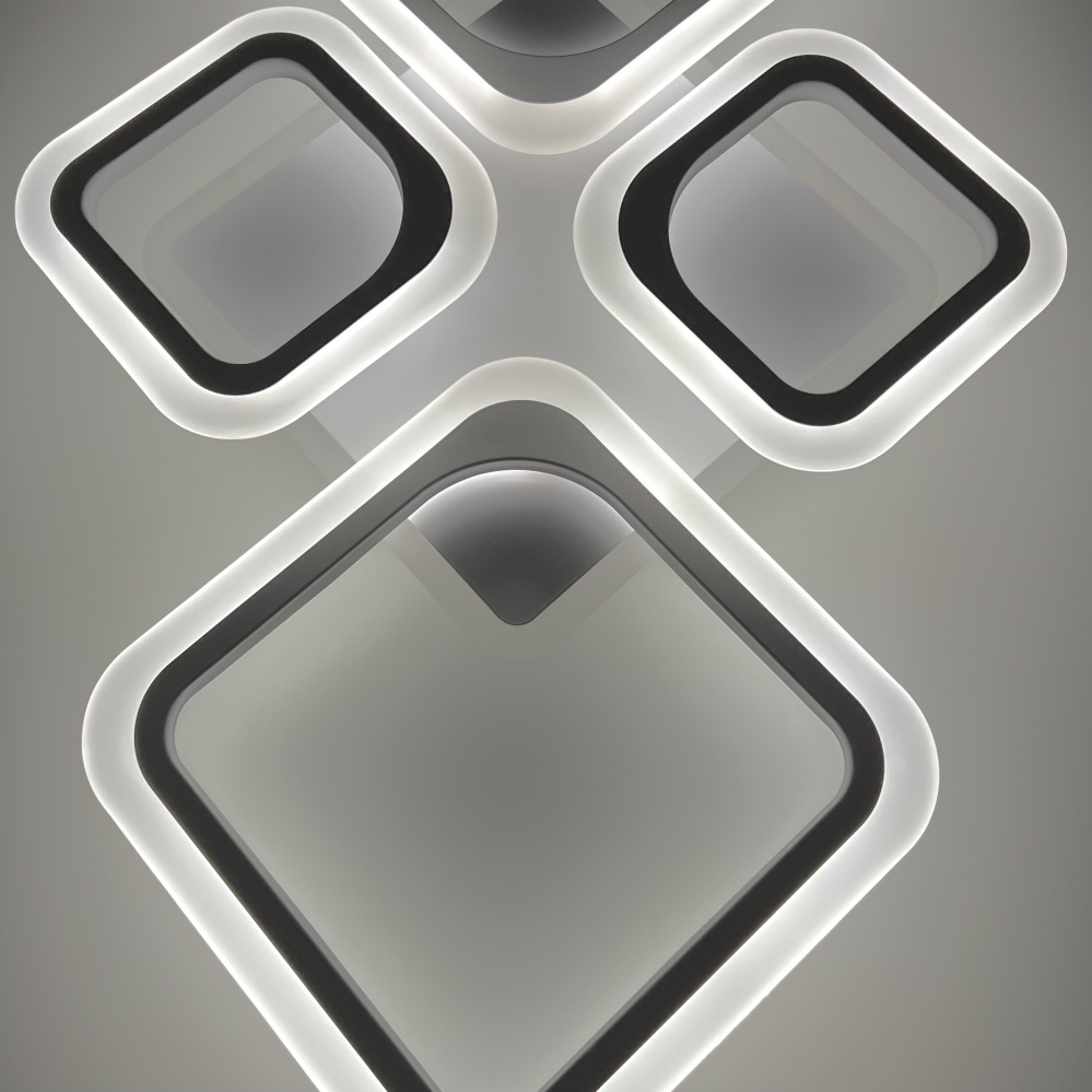 Люстра світлодіодна Luminaria 90 Вт LED-модуль білий OVAL RGB 90W 5S WHITE