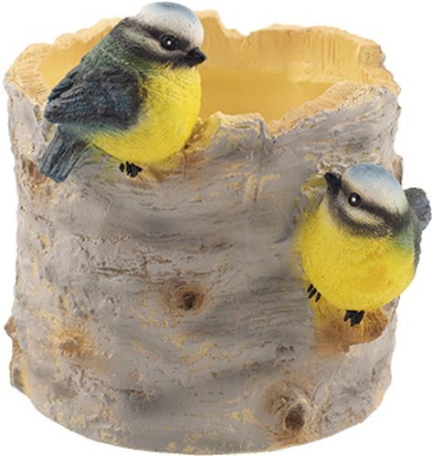 Кашпо декоративное Синички на березе 