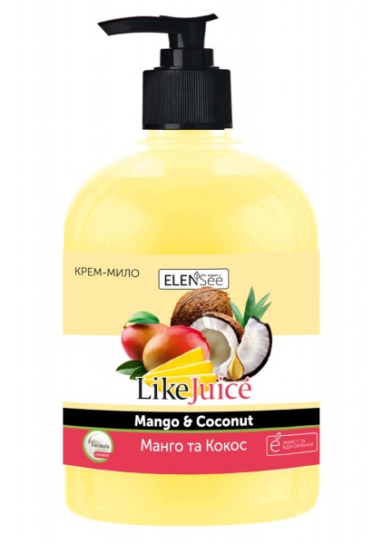 Крем-мило LIKE JUICE Манго та Кокос 500 мл